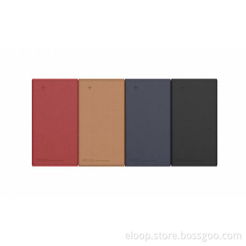 Eloop Power bank 12000MAH Natural leather